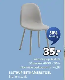 Jysk Ejstrup eetkamerstoel aanbieding