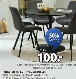 Jysk Ringsted tafel aanbieding