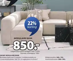 Jysk Skejby modulaire bank aanbieding