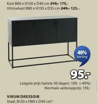 Jysk Virum dressoir aanbieding