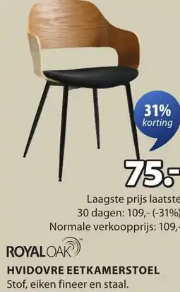 Jysk Hvidovre eetkamerstoel aanbieding