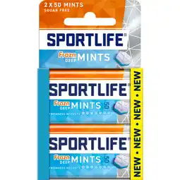 Albert Heijn Sportlife Frozn deep mints 2-pack aanbieding