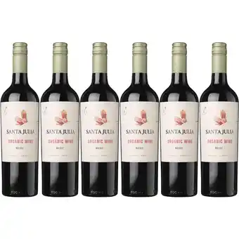 Albert Heijn Santa Julia Malbec organic wiine 6 flessen aanbieding