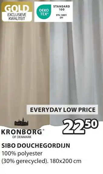 Jysk Sibo douchegordijn aanbieding