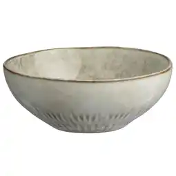 Leen Bakker Schaaltje Bodhi - beige stoneware - Ø18,5 cm - Leen Bakker aanbieding