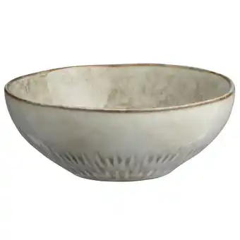 Leen Bakker Schaaltje Bodhi - beige stoneware - Ø18,5 cm - Leen Bakker aanbieding