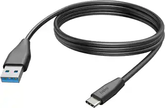 MediaMarkt Hama 201597 Usb-kabel Usb-a Naar Usb-c 3m Zwart aanbieding