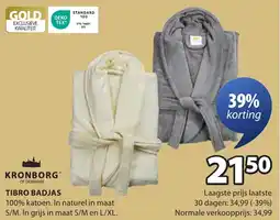 Jysk Tibro badjas aanbieding