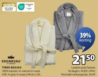 Jysk Tibro badjas aanbieding