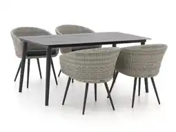 Kees Smit Manifesto Veruno/Sora 160cm dining tuinset 5-delig aanbieding