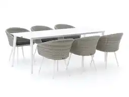 Kees Smit Manifesto Veruno/Sora 220cm dining tuinset 7-delig aanbieding