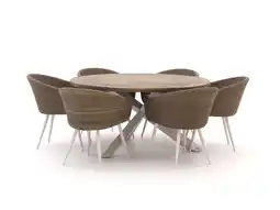 Kees Smit Manifesto Veruno/ROUGH-Y ø 150cm dining tuinset 7-delig aanbieding