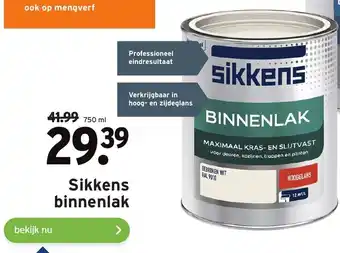 GAMMA Sikkens binnenlak 750ml aanbieding