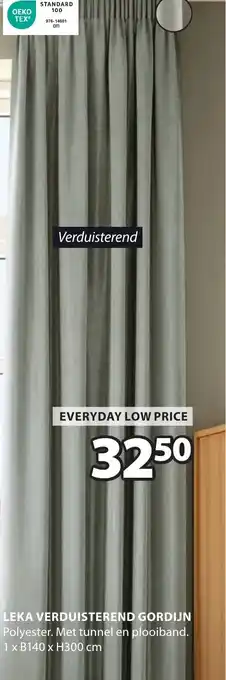 Jysk Leka verduisterend gordijn aanbieding