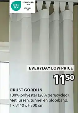 Jysk Orust gordijn aanbieding