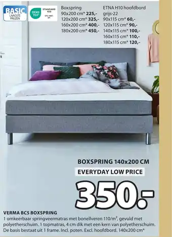 Jysk Verma bc5 boxspring aanbieding