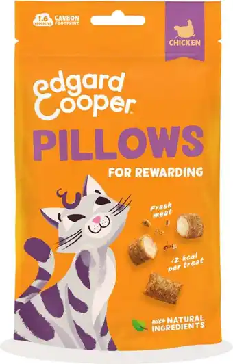 Intratuin Edgard & Cooper kattensnack Pillows kip 60 g aanbieding