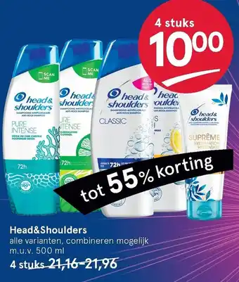 Etos Head&Shoulders 500ml aanbieding