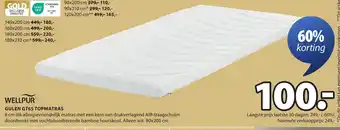 Jysk Gulen GT65 topmatras aanbieding