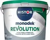 Bol.com Histor MonoDek Revolution Muurverf Mat - Goed Reinigbaar - Optimale Dekking – Afwasbaar - 5L - Wit aanbieding