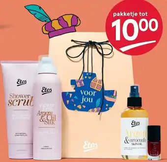 Etos Shower scrub Argam Oil & Silk aanbieding