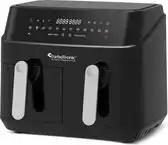 Bol.com TurboTronic DAF5 Dubbele Airfryer XXL - heteluchtfriteuse - 9L - Zwart aanbieding