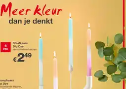 Kik Staafkaars Dip Dye aanbieding