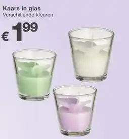 Kik Kaars in glas aanbieding