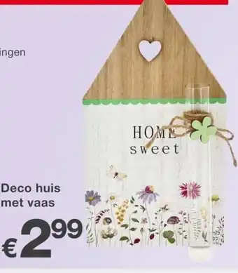 Kik Deco huis met vaas aanbieding