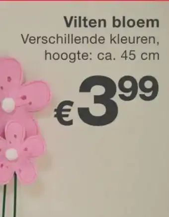 Kik Vilten bloem aanbieding