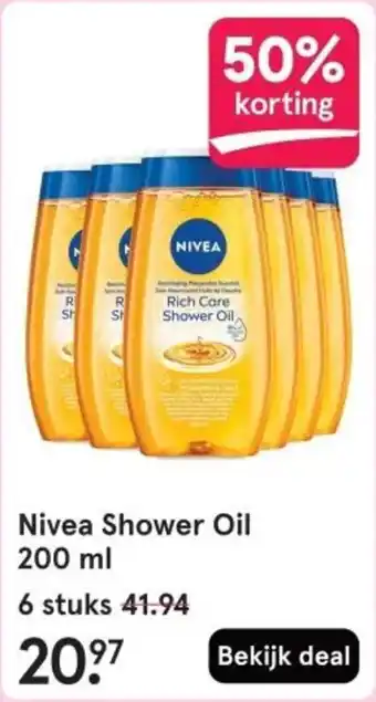 Etos Nivea Shower Oil aanbieding