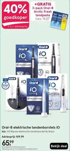 Etos Oral B elektrische tandenborstels iO aanbieding