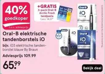 Etos Oral B elektrische tandenborstels iO aanbieding