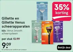 Etos Gillette en Gillette Venus scheerapparaten aanbieding