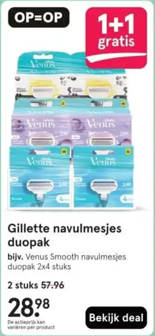 Etos Gillette navulmesjes duopak aanbieding