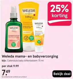 Etos Weleda mama en babyverzorging aanbieding