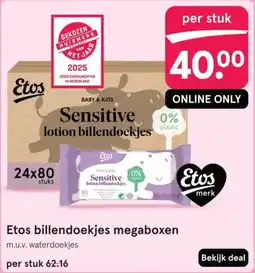 Etos Etos billendoekjes megaboxen aanbieding