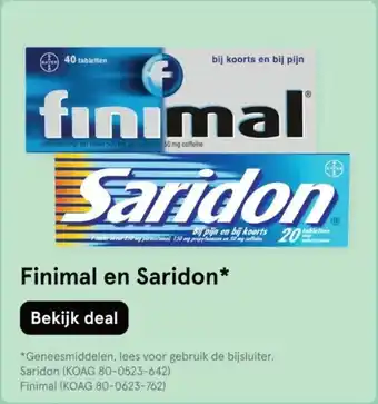 Etos Finimal en Saridon aanbieding