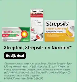 Etos Strepfen, Strepsils en Nurofen aanbieding