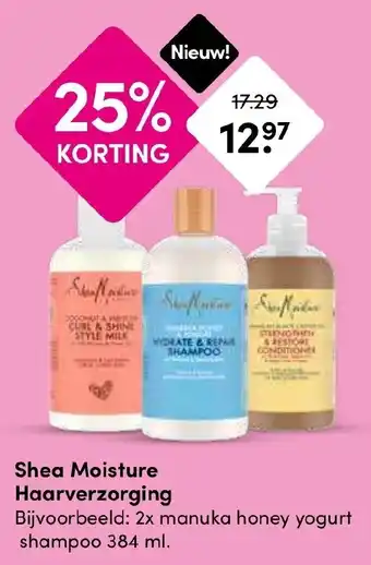 Drogisterij Visser Shea Moisture Haarverzorging aanbieding