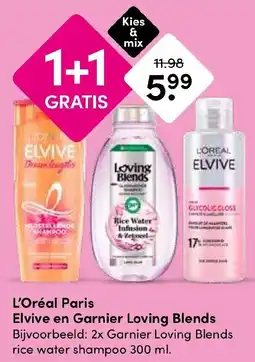 Drogisterij Visser Elvive en Garnier Loving Blends aanbieding