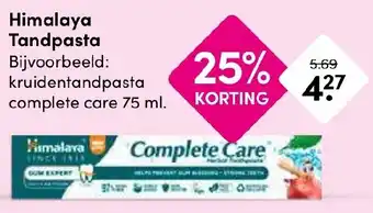 Drogisterij Visser Himalaya Tandpasta aanbieding