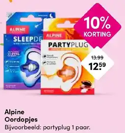 Drogisterij Visser Alpine Oordopjes aanbieding