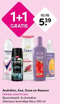 Drogisterij Visser Andrélon, Axe, Dove en Rexona aanbieding