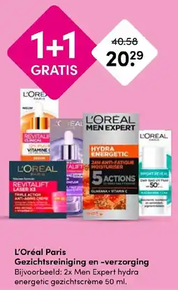 Drogisterij Visser L'Oréal Paris Gezichtsreiniging en verzorging aanbieding