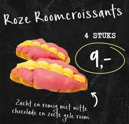 Bakkerij 't Stoepje Roze Roomcroissants aanbieding