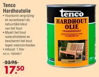 Enorm Tenco Hardhoutolie aanbieding