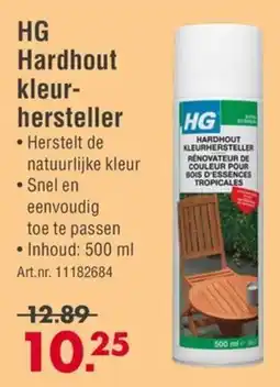 Enorm HG Hardhout kleurhersteller aanbieding