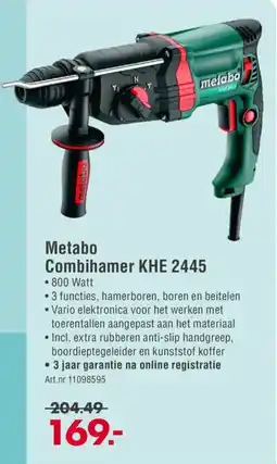 Enorm Metabo Combihamer KHE 2445 aanbieding