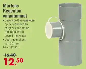 Enorm Martens Regenton vulautomaat aanbieding